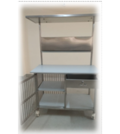 SEPA INSPECTION TABLE 48 X 24 X 36 + 36 CMS STAINLESS STEEL