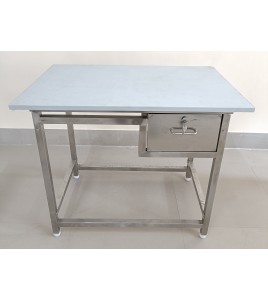SEPA SS TABLE WITH DRAWER SIZE 36X24X30+6 CMS WITH TOP BOARD SEPA SS TABLE WITH DRAWER SIZE 36X24X30+6 CMS WITH TOP BOARD