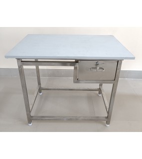SEPA SS TABLE WITH DRAWER SIZE 36X24X30+6 CMS WITH TOP BOARD SEPA SS TABLE WITH DRAWER SIZE 36X24X30+6 CMS WITH TOP BOARD