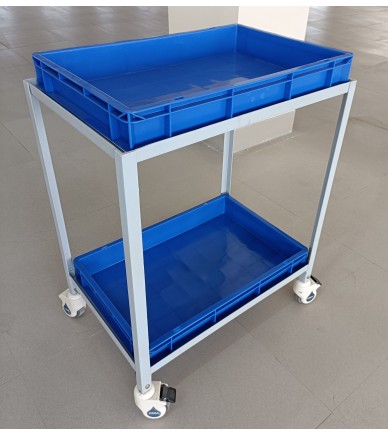 SEPA CRATE TROLLEY 24 X 16 X 30 CMS MILD STEEL