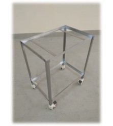 SEPA CRATE TROLLEY 24 X 16 X 30 CMS STAINLESS STEEL