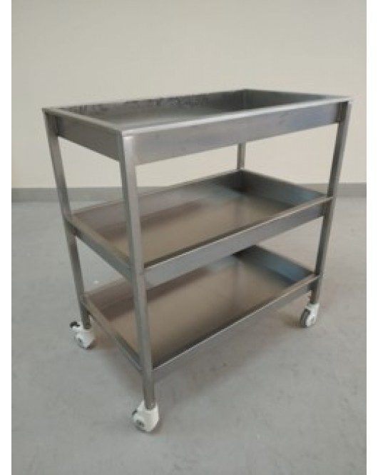 SEPA WORK TROLLEY 41X24.5X44 CMS ( 3 IN 1) STAINLESS STEEL