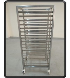 SEPA DRYING TROLLEY 24X18X64 CMS STAINLESS STEEL SEPA DRYING TROLLEY 24X18X64 CMS STAINLESS STEEL