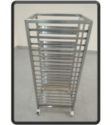 SEPA DRYING TROLLEY 24X18X64 CMS STAINLESS STEEL