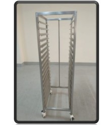 SEPA DRYING TROLLEY 24X18X64 CMS STAINLESS STEEL