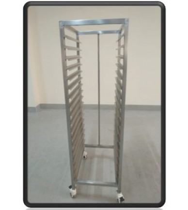SEPA DRYING TROLLEY 24X18X64 CMS STAINLESS STEEL