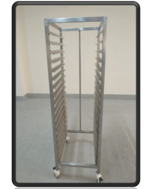 SEPA DRYING TROLLEY 24X18X64 CMS STAINLESS STEEL