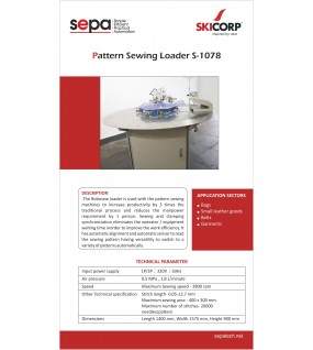 SEPA PATTERN SEWING LOADER SEPA PATTERN SEWING LOADER