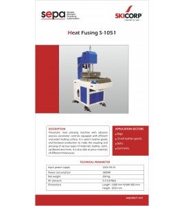 SEPA HEAT FUSING COMPONENT SHAPING MACHINE
