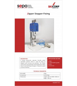 SEPA METAL ZIPPER STOPPER FIXING MACHINE SEPA METAL ZIPPER STOPPER FIXING MACHINE