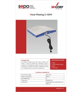 SEPA HEAT PLATING MACHINE