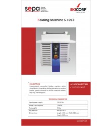 SEPA FOLDING MACHINE WITH VACUME