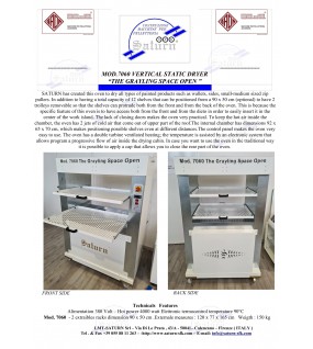 SATURN VERTICAL DRYING OVEN SATURN VERTICAL DRYING OVEN