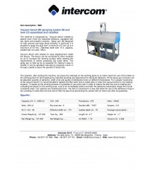 MANUAL SPRAY SYSTEMS I988 BENCH B9+S8+TANK